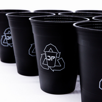 JustPong Beerpong Cups DEEP BLACK